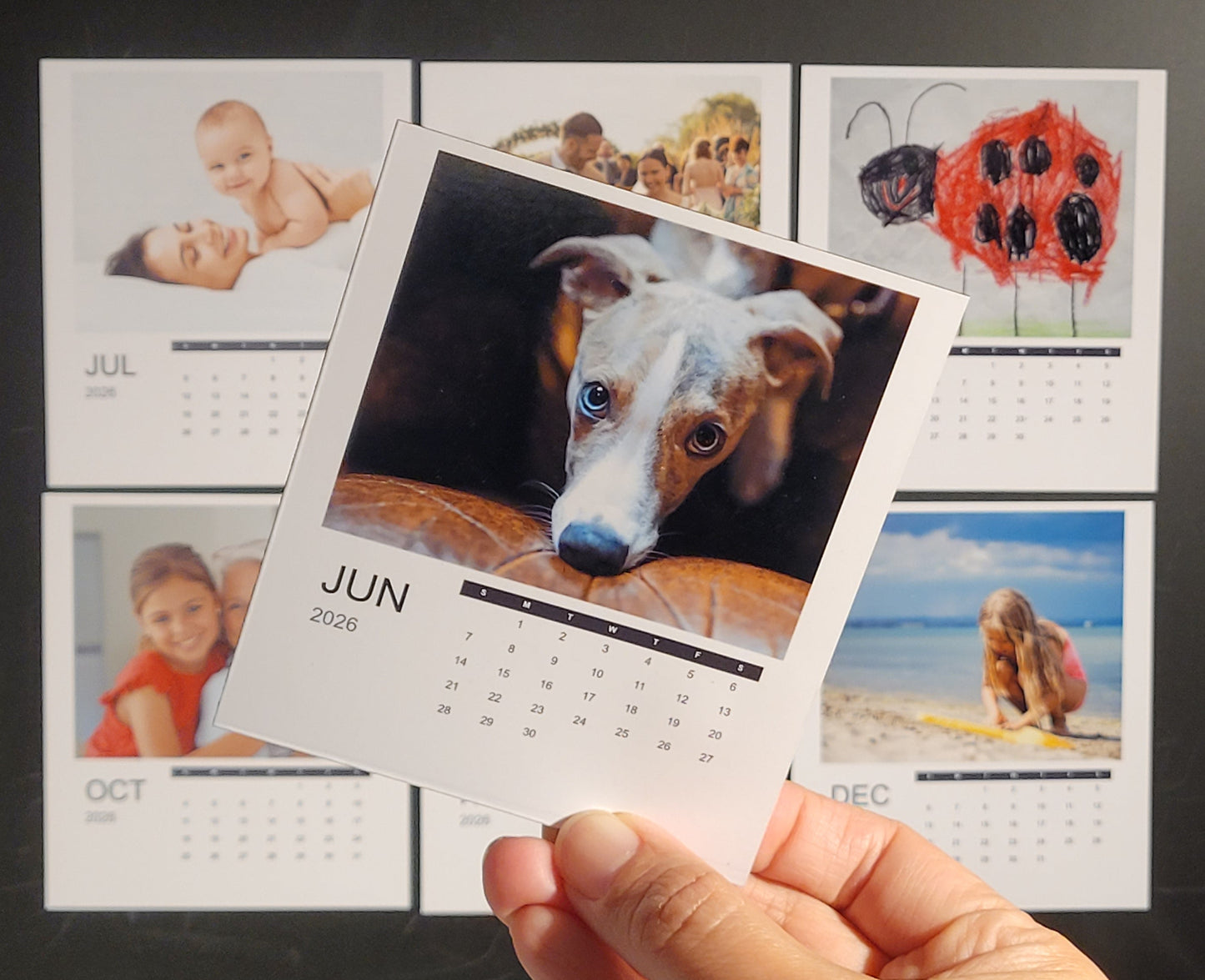 Flexible Photo Calendar Magnets