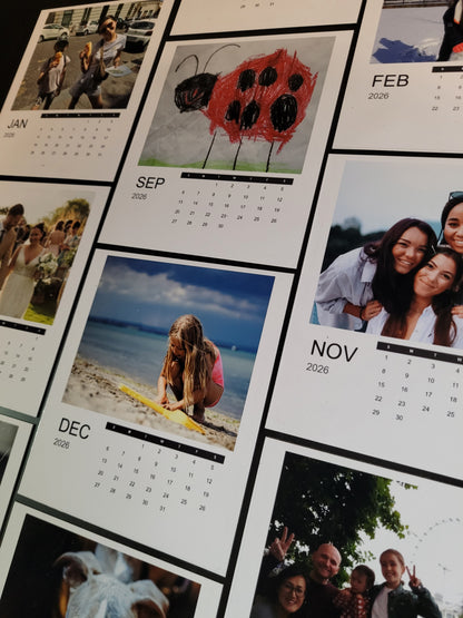 Flexible Photo Calendar Magnets