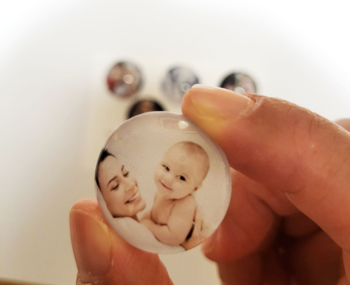 Personalised Mini Glass Photo Magnets