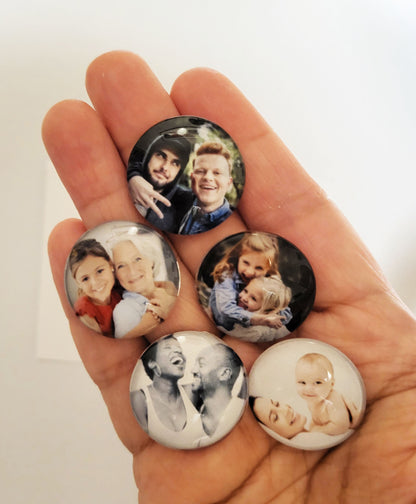 Personalised Mini Glass Photo Magnets