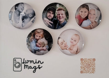 Personalised Mini Glass Photo Magnets